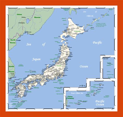 Map of Japan | Maps of Japan | Maps of Asia | GIF map | Maps of the World in GIF format | Maps ...