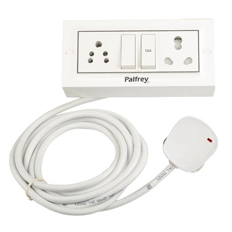 Palfrey Electric Extension Board - 16A/20A + 5A with Two Switch and He