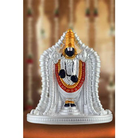 Tirupati Balaji Idol Statue | 999 Silver Idol | CaratCafe