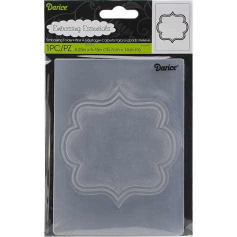 Darice Embossing Folder, 4.25 x 5.75", Square Border : Amazon.in: Home ...