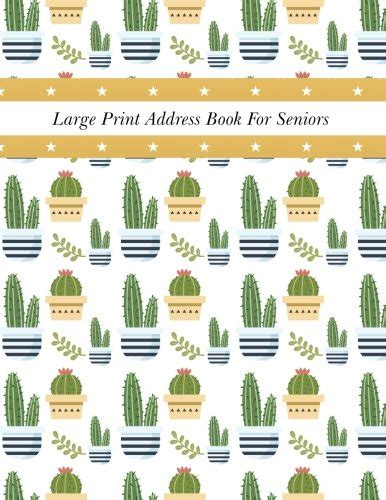 Large Print Address Book For Seniors: Large big Print, Big Font, 8.5 ...