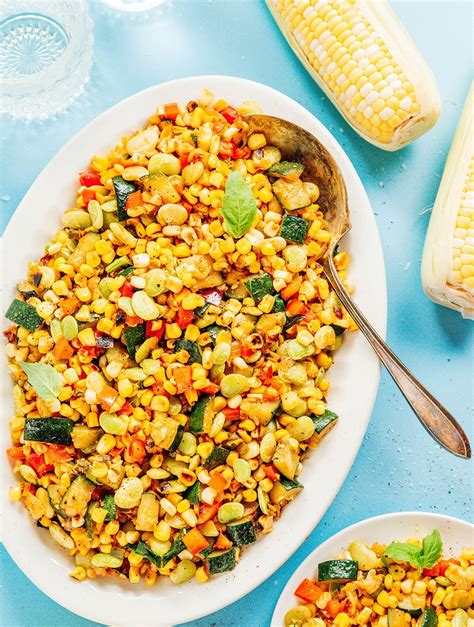 Easy Corn Succotash Recipe | Live Eat Learn