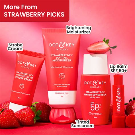 Strawberry + Niacinamide Brightening Moisturizer – Dot & Key