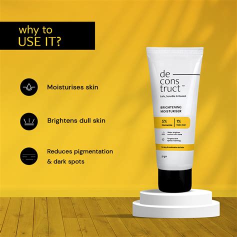 Deconstruct Skincare: Niacinamide Brightening Moisturizer- 5% ...