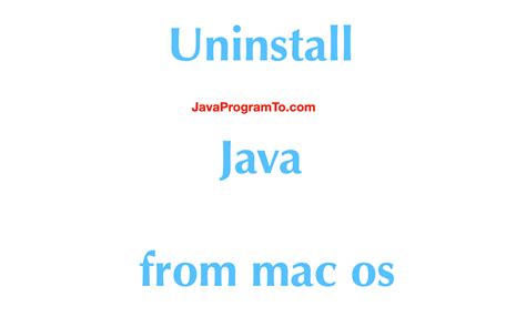 Image result for Uninstall Java on Mac