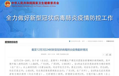 12月3日31省区市新增本土确诊75例(在5省区)- 上海本地宝