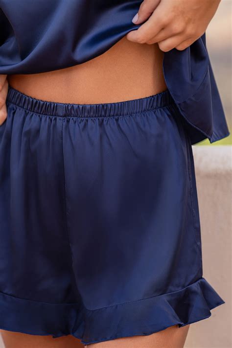 Satin Sky Blue Pajama Set