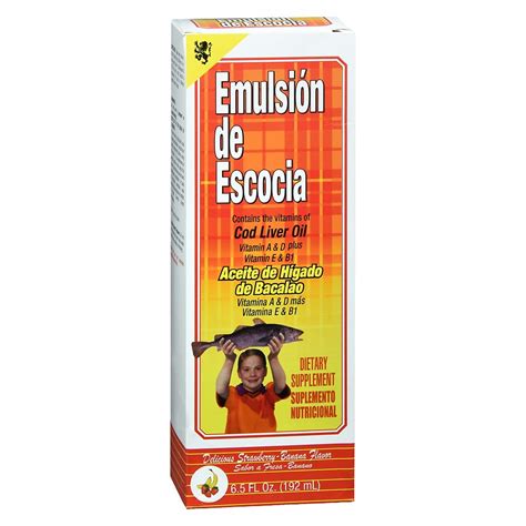 Emulsion De Escocia Cod Liver Oil Strawberry/Banana | Walgreens