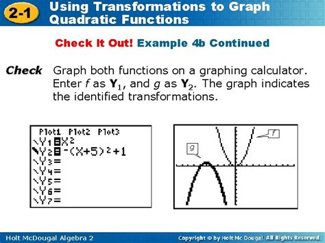 Image result for Using Transformations to Graph Quadratic Functions
