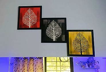 LIFEHAXTORE® Abstract Leaf Art Framed Painting | Ready to hang ...