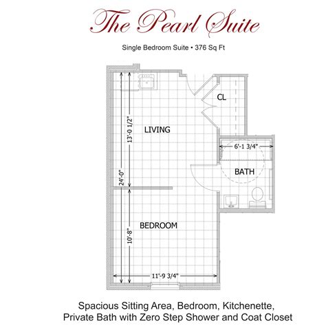 Assisted Living Floor Plans - The Pearl at Fairview