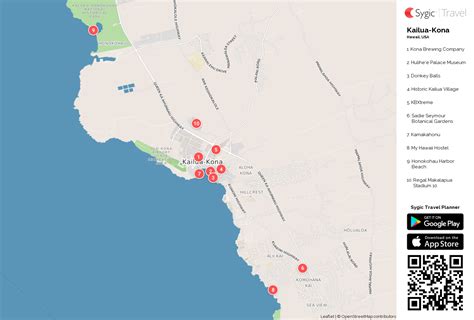 Kona Attraction Map