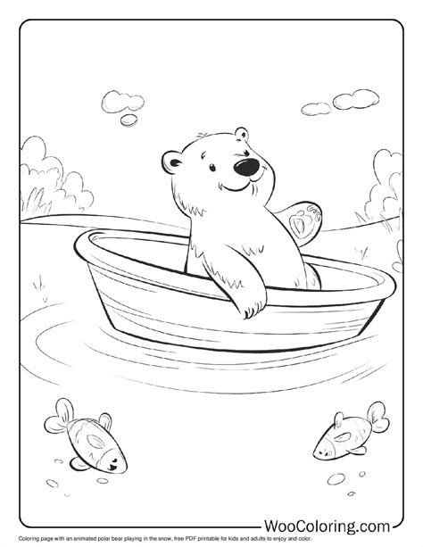 100+ Polar Bear coloring pages (FREE) Printable PDF | Woo Coloring