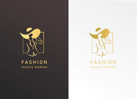 Logo de marque de mode pour femme de luxe robe de femme et personnalisé ...