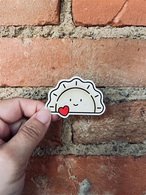 Kawaii Pierogi Vinyl Sticker: Polish Foodie Decal - Etsy