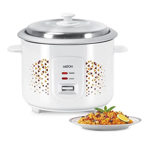 Milton Euroline Excel 1.8 Liter Electric Rice Cooker with Additional ...