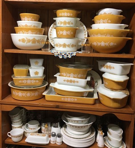 My Butterfly Gold Collection is complete sans 024 | Vintage pyrex ...