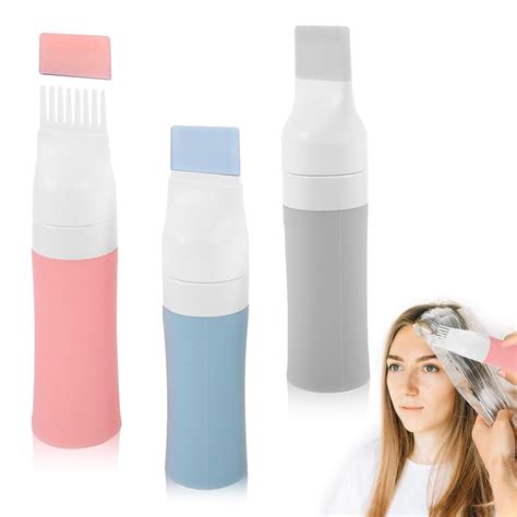 HANNEA® 3Pcs Hair Dye Root Comb Oil Applicator Bottle, 60ML Oil ...