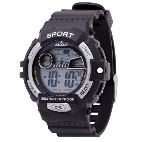 Buy A Avon Sports Heavy Duty Grey Dial Digital Men's Watch - 1002577 ...