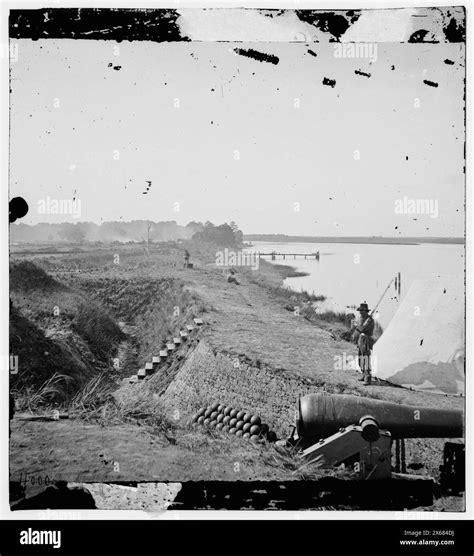 Savannah, Georgia (vicinity). View of Fort McAllister on the Ogeechee ...