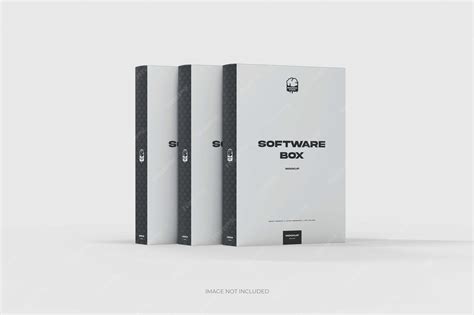 Premium PSD | Software box mockup