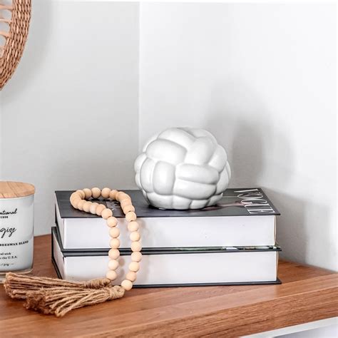 EdensDECOR White Knot Decor, Coffee Table Decor, Modern Boho Decor ...
