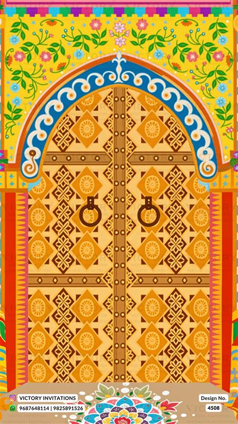 Wedding ceremony invitation card of hindu south indian telugu family i ...