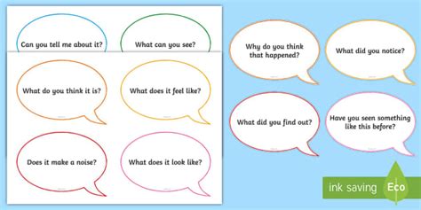 Investigation Area Question Cards (teacher made) - Twinkl