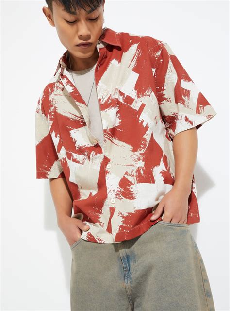 Buy URB_N Men Printed Oversized Shirt Online at just Rs. 999.0 ...