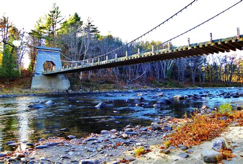 Wire Bridge, new portland, Maine | Maine | Pinterest | Portland maine ...