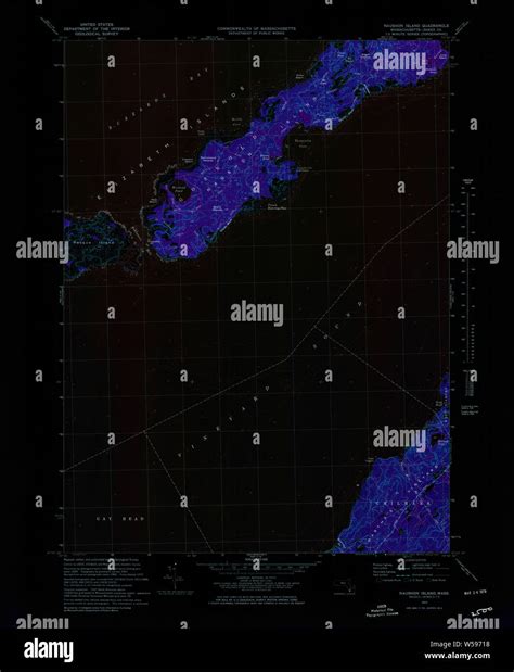Massachusetts USGS Historical Topo Map MA Naushon Island 351137 1972 ...