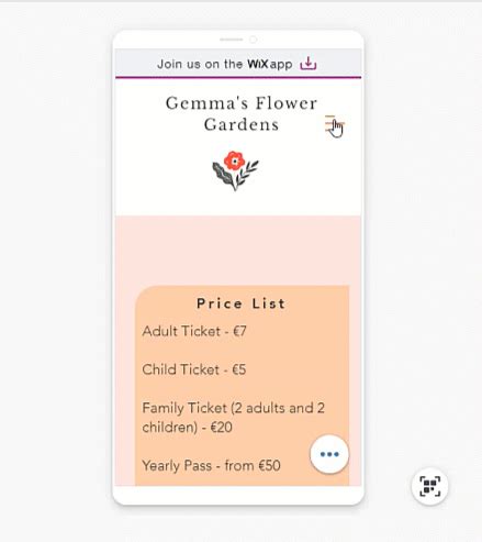 Image result for Wix Menu Design