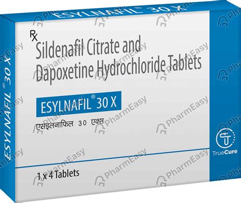Esylnafil 30x Strip Of 4 Tablets: Uses, Side Effects, Price & Dosage ...