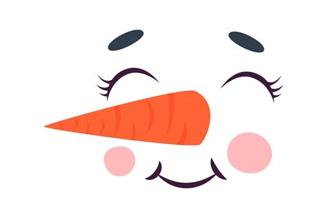Snowman Carrot Nose Template _ FREE Printable Carrot Template – LIHS