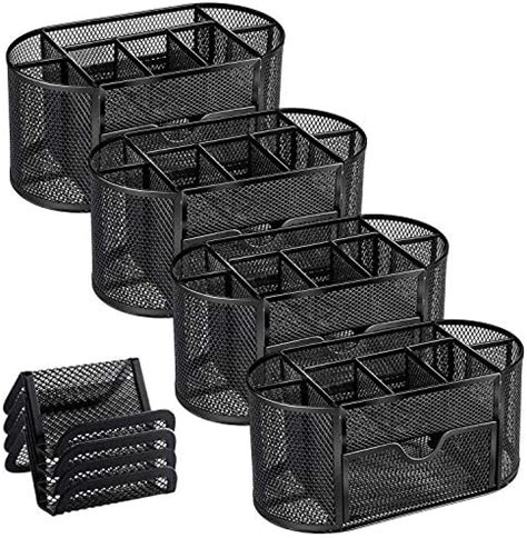MaxGear Mesh Desk Organizers with Drawer, Office Desk Organizer Metal ...