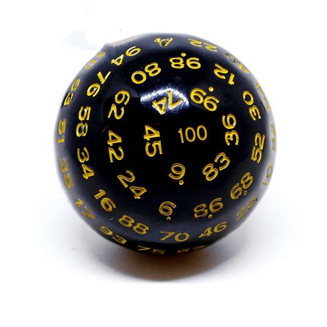 100-sided Dice Numbered 1-100 in 5 different colours – TarquinGroup