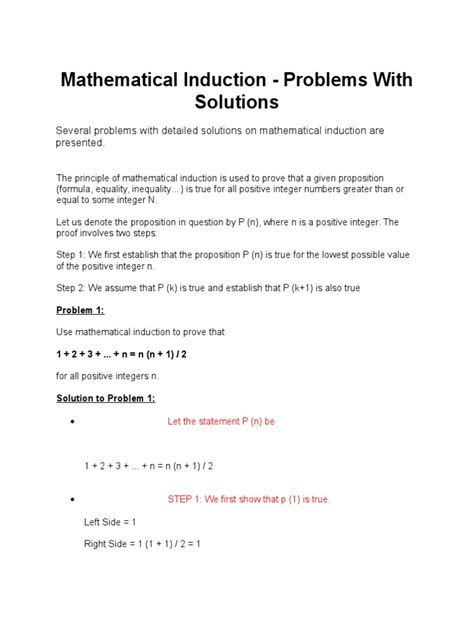 Sample Problems Math Induction Easy 的图像结果