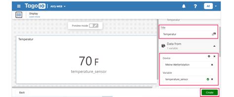 TagoIO Dashboard & TTN Integration