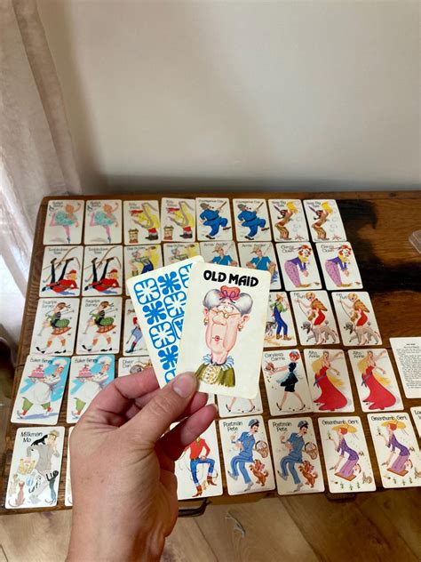 Complete Set of 1975 Whitman Old Maid Playing Cards, Complete 45 Card Deck - Etsy