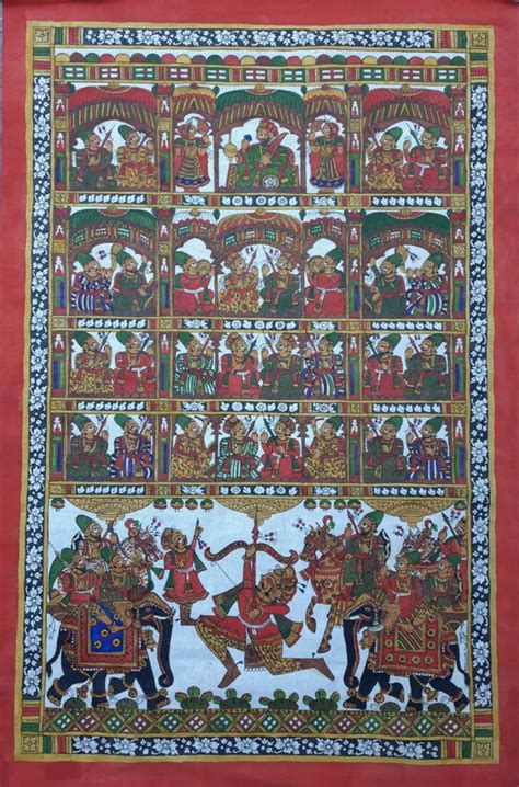 Phad Traditional Paintings & Art | Buy Phad Folk Art Online | ArtZolo.com