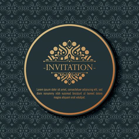 luxury invitation background style ornamental pattern 36003346 Vector ...