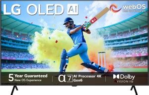 LG OLED A3 164 cm (65 inch) OLED Ultra HD (4K) Smart WebOS TV with ...