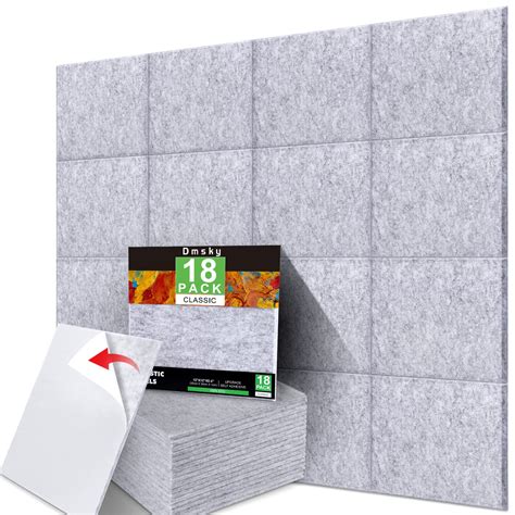 Buy 18 Pack Gray Acoustic Panels 12"X12"X 0.4" Soundproof Wall Panels ...