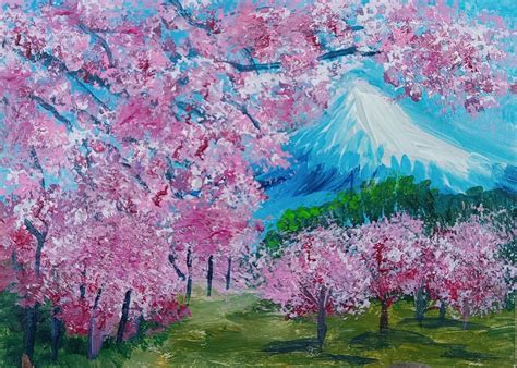 Cherry Blossom Painting Abstract