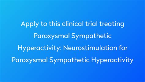 Neurostimulation for Paroxysmal Sympathetic Hyperactivity Clinical ...