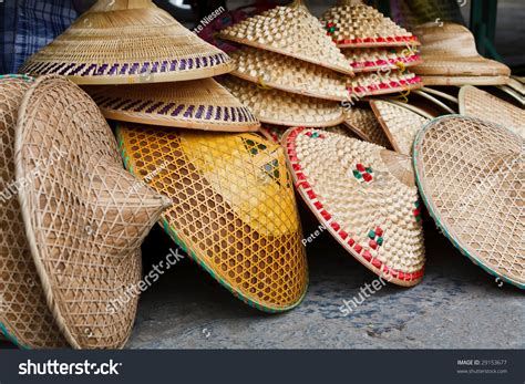 Asian Conical Hats Traditionally Worn By Stock Photo 29153677 ...