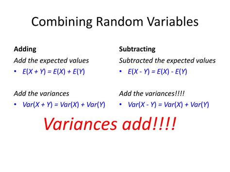 Image result for Shift in and Combining Random Variables