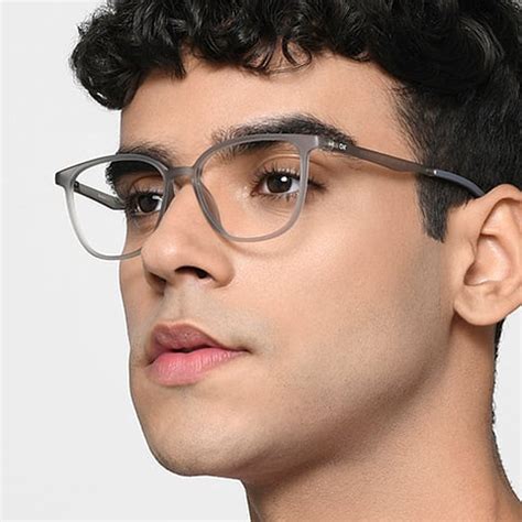 Buy Grey Transparent Grey Full Rim Square Lenskart Air Flex LA E17168 ...