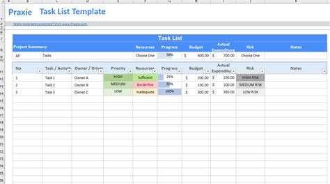 Image result for Task List Template Excel Spreadsheet Examples