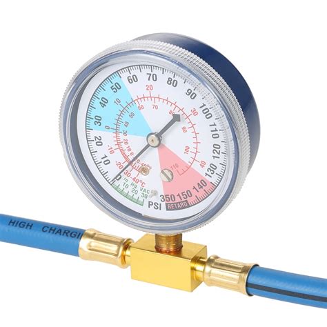 Buy R134A Car AC Refrigerant Charge Hose Kit, Recharge Hose with Gauge ...